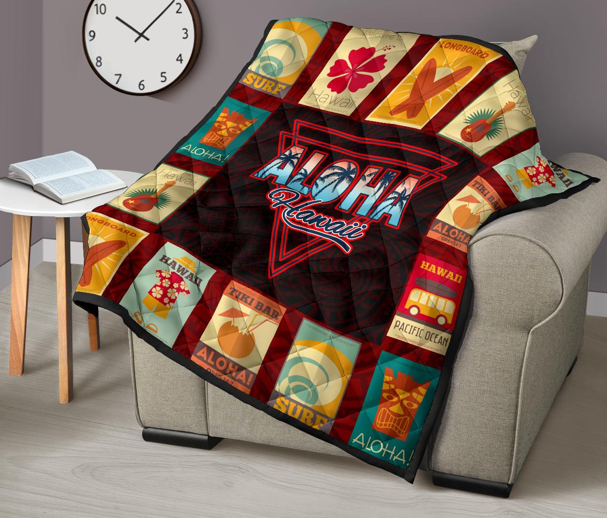Vintage Hawaii Premium Quilt - Polynesian Pride
