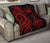 Samoa Premium Quilt - Red Tentacle Turtle - Polynesian Pride