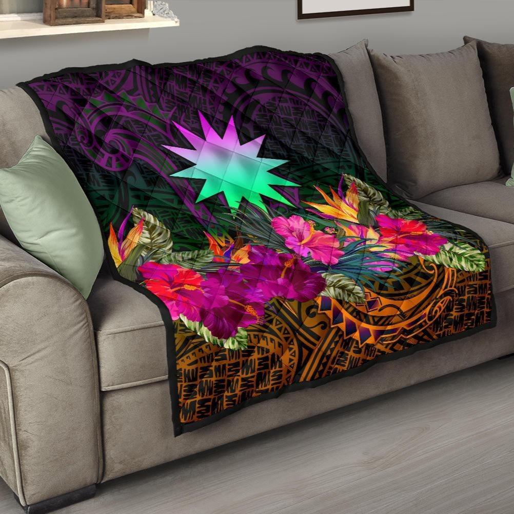 Nauru Premium Quilt - Summer Hibiscus - Polynesian Pride