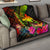 Papua New Guinea Polynesian Personalised Premium Quilt - Hibiscus and Banana Leaves - Polynesian Pride