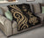 Guam Polynesian Premium Quilt - Gold Tentacle Turtle - Polynesian Pride