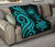 Samoa Premium Quilt - Turquoise Tentacle Turtle - Polynesian Pride