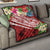 Tonga Polynesian Premium Quilt - Summer Plumeria (Red) Red - Polynesian Pride