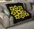 Hawaiian Premium Quilt Royal Pattern - Black And Yellow - A1 Style - Polynesian Pride