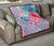 Hawaii Map Kanaka Turtle Galaxy Night Plumeria Hibiscus Premium Quilt - Polynesian Pride