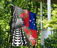 Samoa Flag - Curve Style - Polynesian Pride