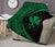 Hawaii Kanaka Polynesian Black And Green Premium Quilt - Circle Style - Polynesian Pride