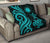 Northern Mariana Islands Premium Quilt - Turquoise Tentacle Turtle - Polynesian Pride