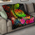 Tahiti Polynesian Premium Quilt - Hibiscus and Banana Leaves - Polynesian Pride