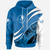 Yap Hoodie Custom Symmetrical Lines Unisex Blue - Polynesian Pride