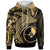 Yap Hoodie Humpback Whale & Coat of Arms Gold Unisex Gold - Polynesian Pride