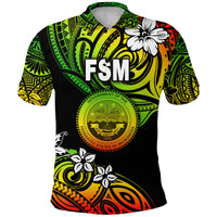 Federated States of Micronesia Polo Shirt Unique Vibes Reggae LT8 - Polynesian Pride