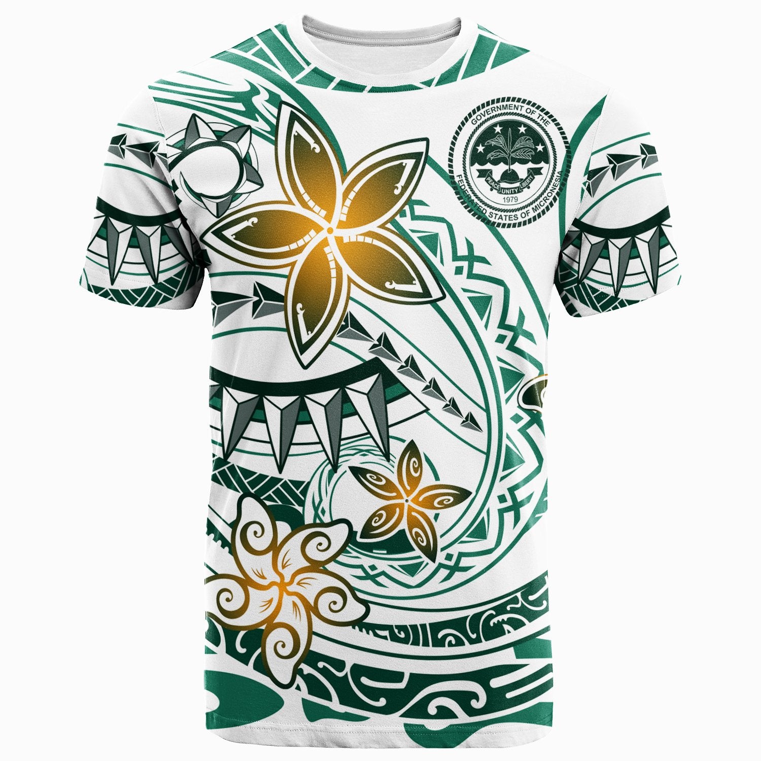 Federated States of Micronesia T Shirt Spring Style White Color Unisex White - Polynesian Pride