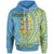 Tuvalu Zip Hoodie Nanumea Wings Style Unisex Blue - Polynesian Pride