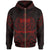 Samoa Zip Hoodie Samoa Seal Red Tribal Patterns Unisex White - Polynesian Pride