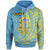 Tuvalu Zip Hoodie Funafuti Wings Style Unisex Blue - Polynesian Pride