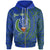 Pohnpei State Zip Hoodie Custom Wings Style Flag Color Unisex Blue - Polynesian Pride