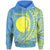 Palau Zip Hoodie Ulimang Wings Style Unisex Blue - Polynesian Pride