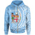 Fiji Zip Hoodie Lautoka Wings Style Unisex Blue - Polynesian Pride