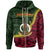 Vanuatu Zip Hoodie Matthew Seal of Vanuatu Polynesian Patterns Unisex Green - Polynesian Pride