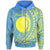 Palau Zip Hoodie Wings Style Unisex Blue - Polynesian Pride