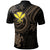 Hawaii Custom Polo Shirt Gold Turtle - Polynesian Pride