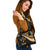 Kosrae Shoulder Handbag - Gold Polynesian Tentacle Tribal Pattern - Polynesian Pride