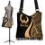 Pohnpei Custom Personalised Boho Handbag - Gold Polynesian Tentacle Tribal Pattern - Polynesian Pride