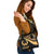 Pohnpei Shoulder Handbag - Gold Polynesian Tentacle Tribal Pattern - Polynesian Pride