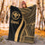 Hawaii Premium Blanket - Gold Polynesian Tentacle Tribal Pattern - Polynesian Pride