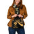 Wallis And Futuna Shoulder Handbag - Gold Polynesian Tentacle Tribal Pattern - Polynesian Pride