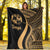 Tonga Premium Blanket - Gold Polynesian Tentacle Tribal Pattern - Polynesian Pride