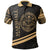 Marshall Islands Polo Shirt In My Heart Style Gold Polynesian Patterns Unisex Black - Polynesian Pride