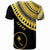 Chuuk Custom T Shirt Ginger Lei Gold Pattern - Polynesian Pride