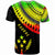 Kosrae Custom T Shirt Ginger Lei Reggae Pattern - Polynesian Pride