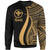 Hawaii Sweatshirt - Gold Polynesian Tentacle Tribal Pattern Unisex Gold - Polynesian Pride