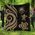 Federated States of Micronesia Premium Quilt - Gold Tentacle Turtle Gold - Polynesian Pride