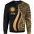 Northern Mariana Islands Sweatshirt - Gold Polynesian Tentacle Tribal Pattern Unisex Gold - Polynesian Pride