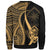 Guam Sweatshirt - Gold Polynesian Tentacle Tribal Pattern - Polynesian Pride