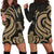 Northern Mariana Islands Women Hoodie Dress - Gold Tentacle Turtle Gold - Polynesian Pride