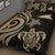 Tokelau Quilt Bed Set - Gold Tentacle Turtle - Polynesian Pride