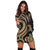 Federated States of Micronesia Women Hoodie Dress - Gold Tentacle Turtle - Polynesian Pride