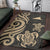 Tokelau Area Rug - Gold Tentacle Turtle - Polynesian Pride