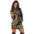 Kosrae Women Hoodie Dress - Gold Tentacle Turtle - Polynesian Pride