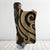 Palau Hooded Blanket - Gold Tentacle Turtle - Polynesian Pride