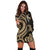 Pohnpei Women Hoodie Dress - Gold Tentacle Turtle - Polynesian Pride