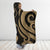 Yap Hooded Blanket - Gold Tentacle Turtle - Polynesian Pride