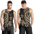 Marshall Islands Men's Tank Top - Gold Tentacle Turtle Crest - Polynesian Pride