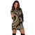 New Caledonia Women Hoodie Dress - Gold Tentacle Turtle - Polynesian Pride