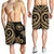 Hawaii Men's Short - Gold Tentacle Turtle - Polynesian Pride